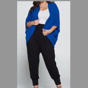 Banded Waist Harem Joggers Black Plus NEW!